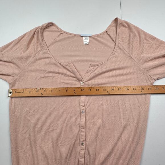 Eberjey Pajamas Womens Medium Pink Romper One Piece Teddy Loungewear Comfort PJs - Picture 8 of 11